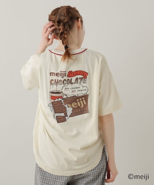 DOUBLE NAME（ダブルネーム）の「meijiチョコレートコラボBACK刺しゅう