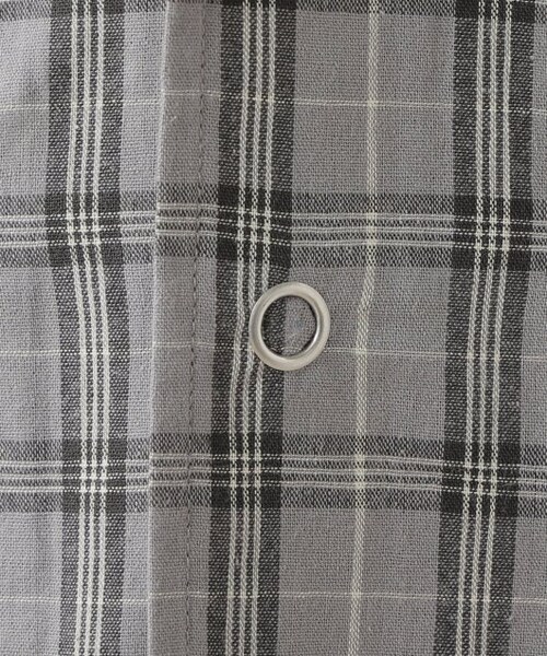 DOUBLE NAME（ダブルネーム）の「6分袖チェックジャケット（ジャケット/アウター・レディース・クロ/グリーン/グレー・FREE）」の20枚目の写真