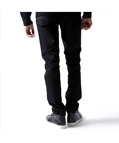 DOWBL（ダブル）の「CLOUDLABEL バックサテンパンツ（パンツ・メンズ・ブラック・S/M/L）」の3枚目の写真