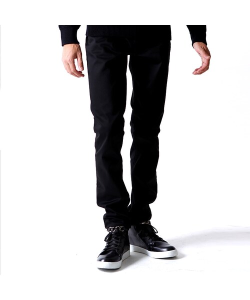 DOWBL（ダブル）の「CLOUDLABEL バックサテンパンツ（パンツ・メンズ・ブラック・S/M/L）」の2枚目の写真