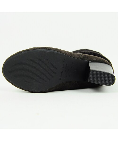 ORiental TRaffic（オリエンタルトラフィック）の「2wayムートンヒールブーツ（シューズ・レディース・ブラック/ブラウン・S/M/L/LL）」の7枚目の写真