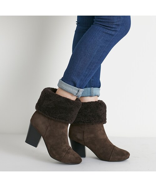 ORiental TRaffic（オリエンタルトラフィック）の「2wayムートンヒールブーツ（シューズ・レディース・ブラック/ブラウン・S/M/L/LL）」の11枚目の写真