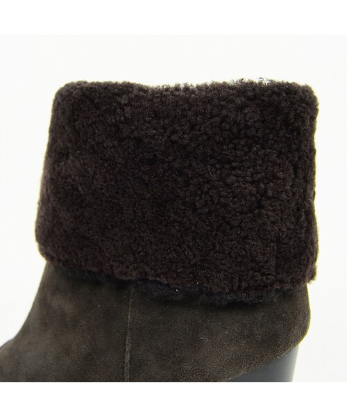 ORiental TRaffic（オリエンタルトラフィック）の「2wayムートンヒールブーツ（シューズ・レディース・ブラック/ブラウン・S/M/L/LL）」の6枚目の写真