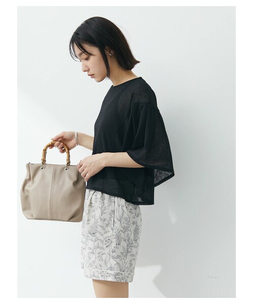 Green　Parks（グリーンパークス）の「【予約】KBF.トワルドジュイ柄ショートパンツ（パンツ・ブラック/グレーベージュ/グリーン/ブルー・F）」の14枚目の写真