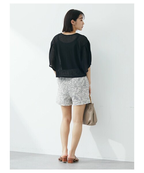 Green　Parks（グリーンパークス）の「【予約】KBF.トワルドジュイ柄ショートパンツ（パンツ・ブラック/グレーベージュ/グリーン/ブルー・F）」の12枚目の写真