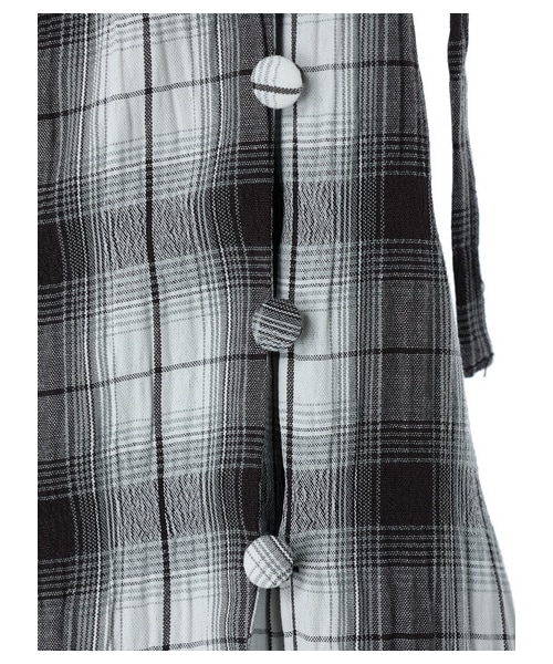 Green　Parks（グリーンパークス）の「【予約】KBF.チェック柄ティアードスカート（スカート・ブラック/ベージュ・F）」の12枚目の写真