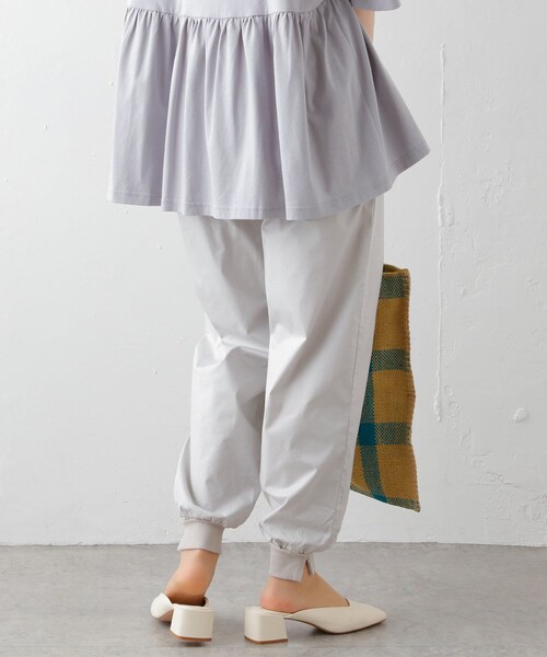 PUAL CE CIN（ピュアルセシン）の「JAPAN MADEジョガーパンツ（その他パンツ・レディース・ライトベージュ/ライトグレー/オリーブ/ブラック・FREE）」の2枚目の写真