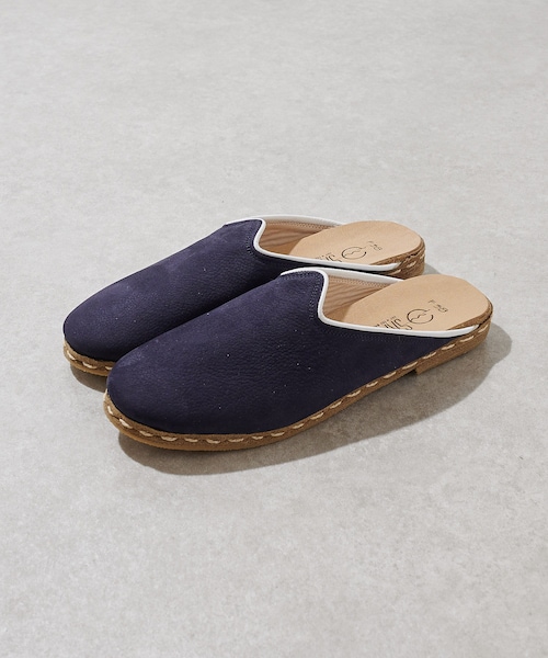 BEARDSLEY(ビアズリー)の「《予約・SAANAS》ミュール(サンダル・レディース・ネイビー・35/36/37/38/39)」の1枚目の写真