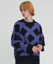 LITTLEBIG（リトルビッグ）の「Checked Knit（ニット/セーター）」 - WEAR
