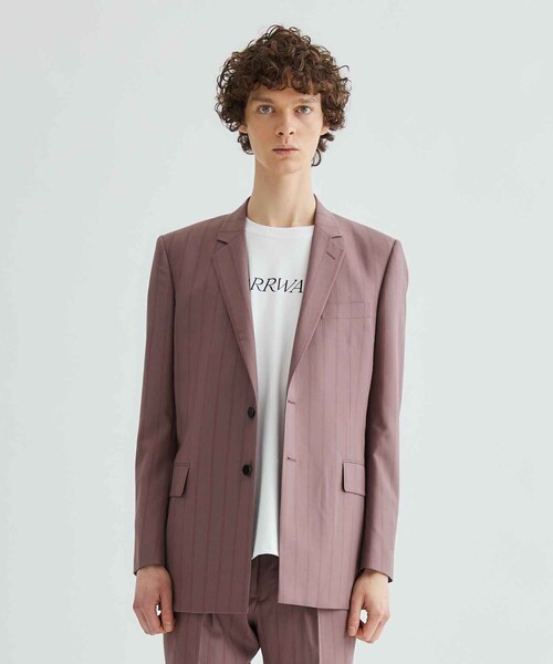 LITTLEBIG(リトルビッグ)の「Semi Single Breasted Jacket(その他アウター・メンズ・BLK/PNK・44/46)」の2枚目の写真