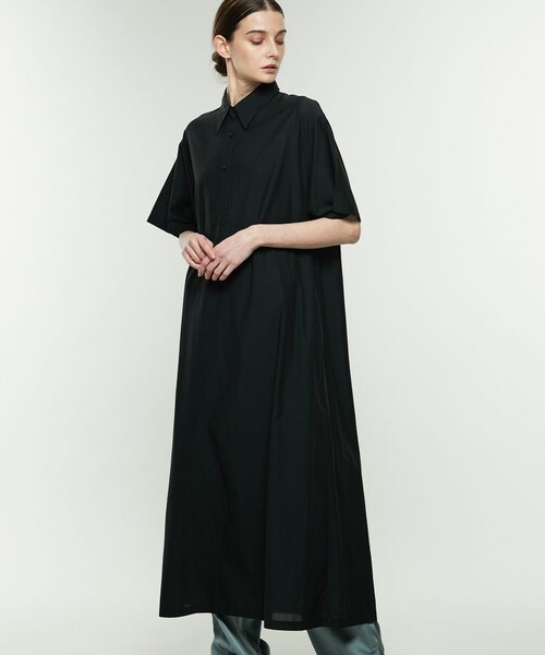 08circusシャツワンピース 08sircus (ゼロエイトサーカス) Lotus cross jersey crew long