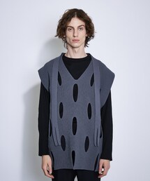 UNITED TOKYO | スラッシュニットベスト(ニット/セーター)