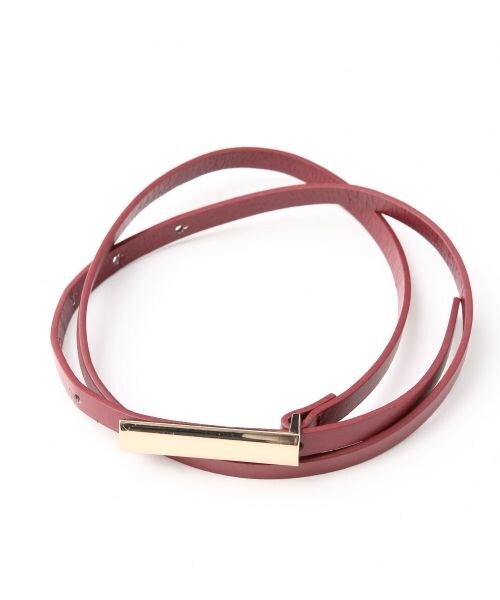 JEANASIS（ジーナシス）の「ベルトツキタックテーパードパンツ（パンツ・レディース・ブラック/キャメル/ダークグリーン・S/M）」の9枚目の写真