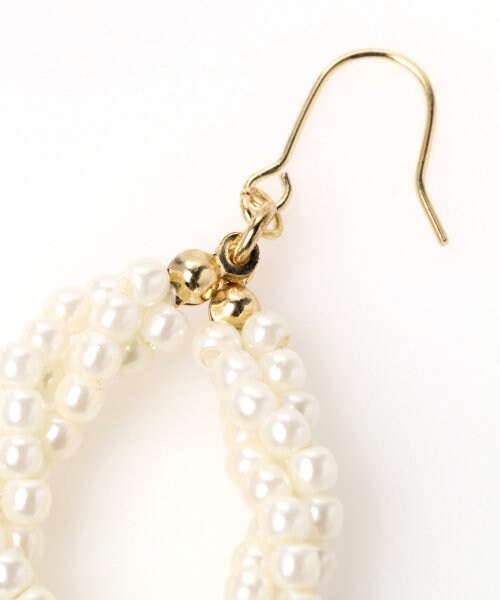 JEANASIS（ジーナシス）の「パールフープピアス（アクセサリー・レディース・パール1/パール2・FREE）」の3枚目の写真