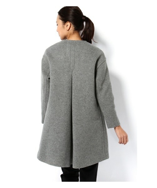 IENA（イエナ）の「ナッピングメルトンノーカラーコート（その他コート  