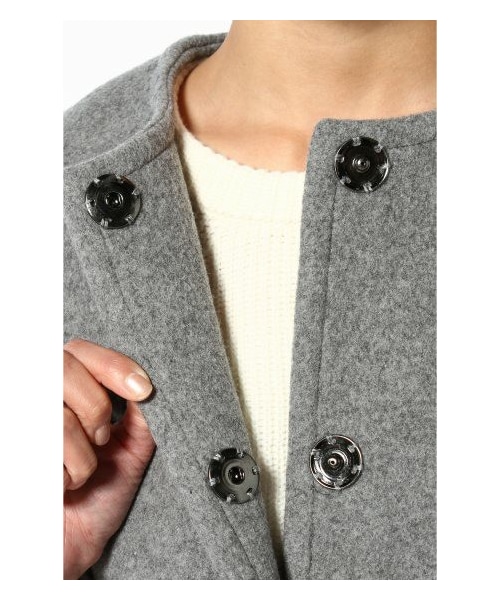 IENA（イエナ）の「ナッピングメルトンノーカラーコート（その他コート  