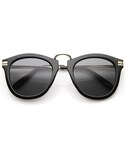 zeroUV | Vintage 1920's Inspired Spectacle Steampunk Horned Rim Sunglasses 8635()