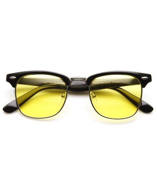 ZeroUV(-)の「Vintage Inspired Classic Polarized Horned Rim Sunglasses 2936(その他・メンズ・Tortoise Smoke/Black/Tortoise Amber/Matte Black Yellow/Shiny Black Yellow・Lens Width: 50mm Nose Bridge: 20mm Lens Height: 43mm Total Width: 140mm)」の7枚目の写真
