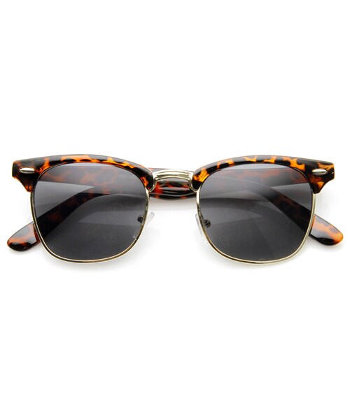 ZeroUV(-)の「Vintage Inspired Classic Polarized Horned Rim Sunglasses 2936(その他・メンズ・Tortoise Smoke/Black/Tortoise Amber/Matte Black Yellow/Shiny Black Yellow・Lens Width: 50mm Nose Bridge: 20mm Lens Height: 43mm Total Width: 140mm)」の1枚目の写真