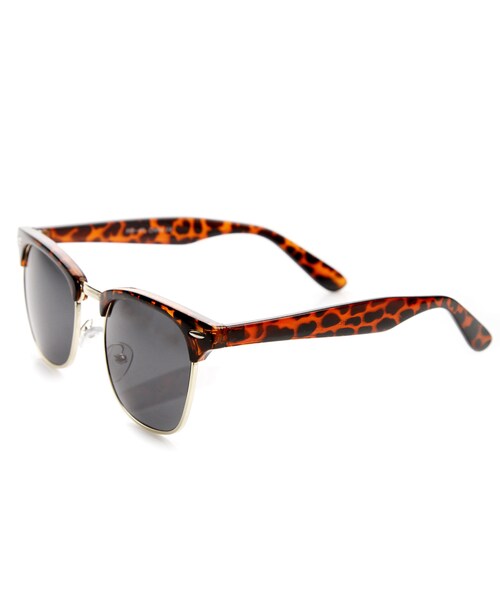 ZeroUV(-)の「Vintage Inspired Classic Polarized Horned Rim Sunglasses 2936(その他・メンズ・Tortoise Smoke/Black/Tortoise Amber/Matte Black Yellow/Shiny Black Yellow・Lens Width: 50mm Nose Bridge: 20mm Lens Height: 43mm Total Width: 140mm)」の3枚目の写真