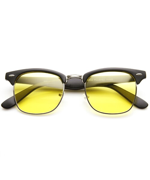 ZeroUV(-)の「Vintage Inspired Classic Polarized Horned Rim Sunglasses 2936(その他・メンズ・Tortoise Smoke/Black/Tortoise Amber/Matte Black Yellow/Shiny Black Yellow・Lens Width: 50mm Nose Bridge: 20mm Lens Height: 43mm Total Width: 140mm)」の6枚目の写真