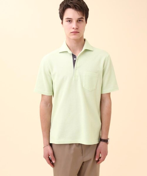 タケオキクチ　【抗菌防臭】ハニカムメランジ ポロシャツ TAKEO KIKUCHI（タケオキクチ） ポロシャツ 「抗菌防臭／9色5サイズ