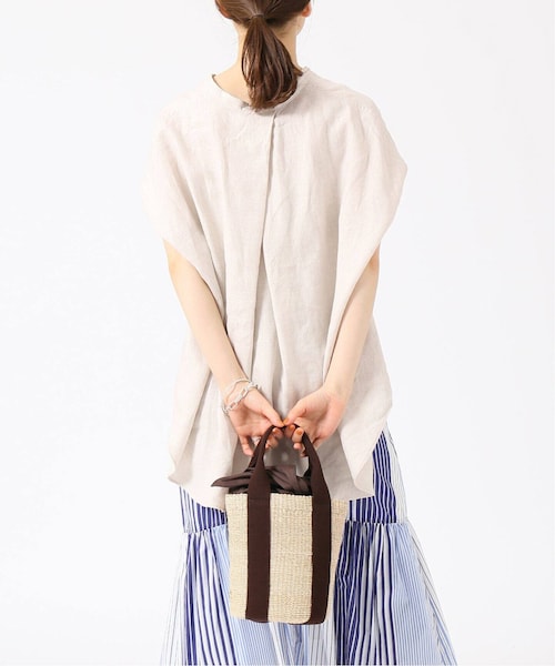 IENA（イエナ）の「《予約》リネンノースリーブスキッパーシャツ
