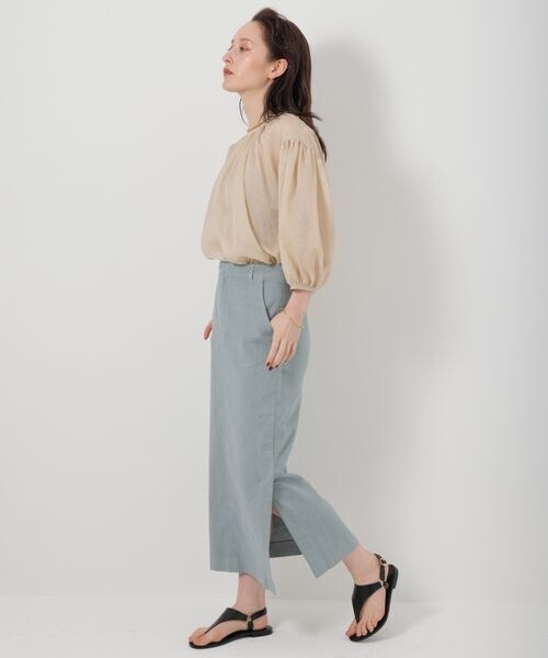 BABYLONE（バビロン）の「シャイニーボイル2WAYブラウス（トップス・レディース・ブラック19/ライトベージュ56/モカ59・FREE）」の9枚目の写真