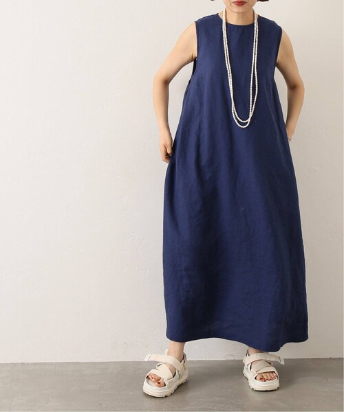 リネン ノースリーブワンピース journal standard luxe セール】リネンキャンバスノースリーブワンピース（ワンピース