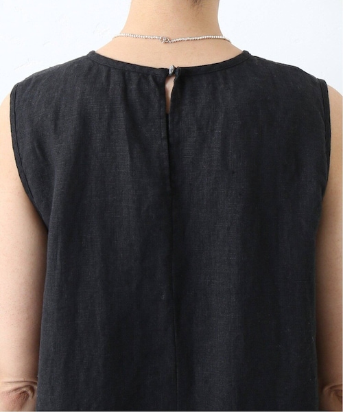 リネン ノースリーブワンピース journal standard luxe セール】リネンワッシャー Vネックノースリーブワンピース