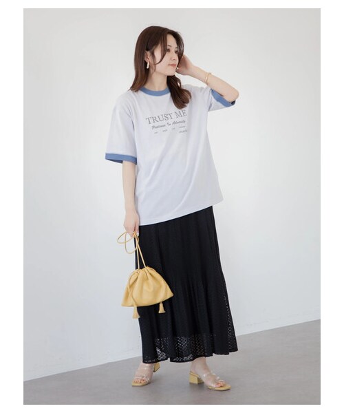 Green　Parks（グリーンパークス）の「・SUGAR SPOON レースプリーツスカート（スカート・アイボリー/ブラック/ライムグリーン・F）」の8枚目の写真