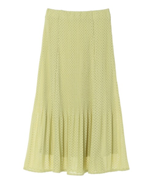 Green　Parks（グリーンパークス）の「・SUGAR SPOON レースプリーツスカート（スカート・アイボリー/ブラック/ライムグリーン・F）」の19枚目の写真