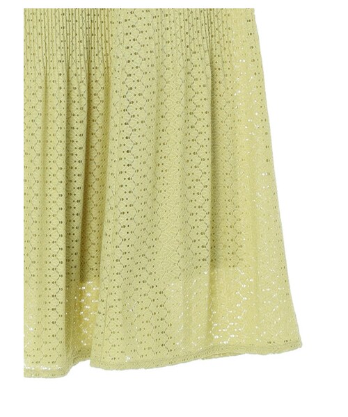 Green　Parks（グリーンパークス）の「・SUGAR SPOON レースプリーツスカート（スカート・アイボリー/ブラック/ライムグリーン・F）」の14枚目の写真
