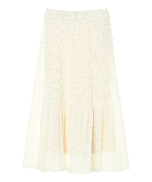 Green　Parks（グリーンパークス）の「・SUGAR SPOON レースプリーツスカート（スカート・アイボリー/ブラック/ライムグリーン・F）」の20枚目の写真