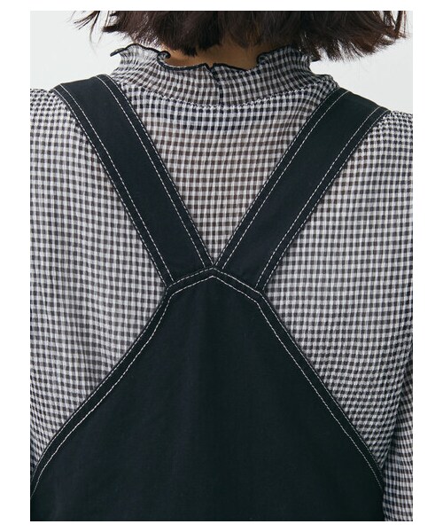 Green　Parks（グリーンパークス）の「・Petit Fleur ツイルマーメイドジャンスカ（ワンピース/ドレス・アイボリー/ブラック・F）」の9枚目の写真