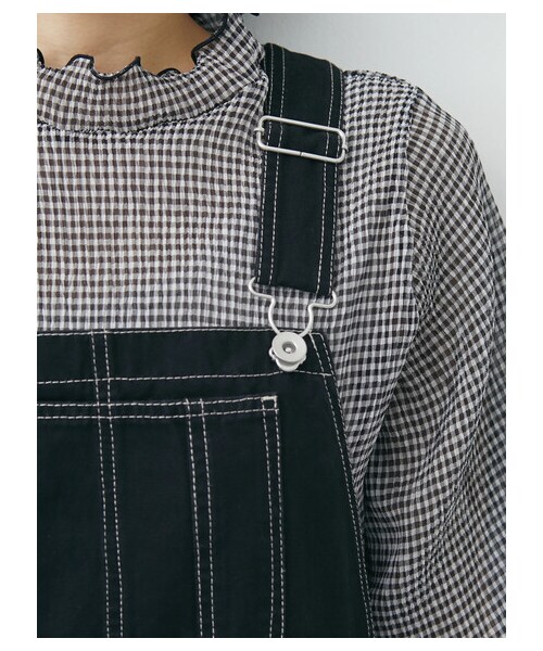 Green　Parks（グリーンパークス）の「・Petit Fleur ツイルマーメイドジャンスカ（ワンピース/ドレス・アイボリー/ブラック・F）」の8枚目の写真