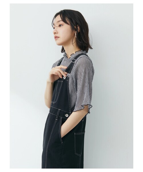 Green　Parks（グリーンパークス）の「・Petit Fleur ツイルマーメイドジャンスカ（ワンピース/ドレス・アイボリー/ブラック・F）」の6枚目の写真