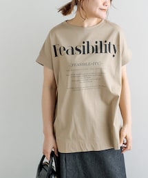 PUAL CE CIN | シルケットロゴプリント T(Tシャツ/カットソー)