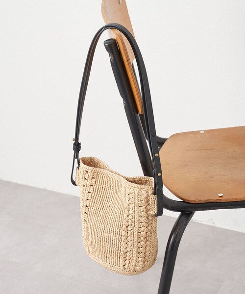 BEARDSLEY(ビアズリー)の「《MAISON N.H PARIS》ショルダーかごバッグ(ショルダーバッグ・レディース・ベージュ・FREE)」の1枚目の写真