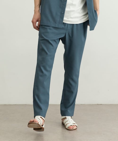 URBAN RESEARCH ID（アーバンリサーチ アイディー）の「URBAN RESEARCH iD 仿亞麻質感輕便長褲（その他・メンズ・黑色/薰衣草紫/藍綠色・M/L）」の2枚目の写真