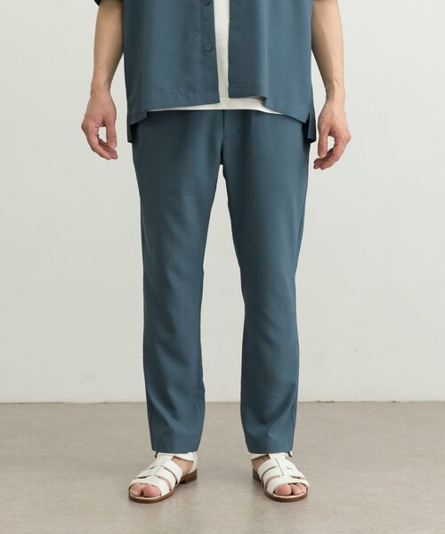 URBAN RESEARCH ID（アーバンリサーチ アイディー）の「URBAN RESEARCH iD 仿亞麻質感輕便長褲（その他・メンズ・黑色/薰衣草紫/藍綠色・M/L）」の13枚目の写真