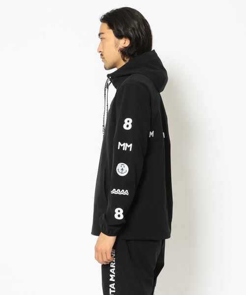 muta（ムータ）の「【別注】muta MARINE/ムータ マリン/DOT AIR HOODIE/パーカー（その他・メンズ・WHITE/BLACK・4/5/6/7）」の3枚目の写真