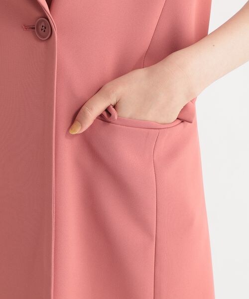 Andemiu（アンデミュウ）の「Ｗテーラードサマージレ（ジャケット/アウター・レディース・アイボリー08/ピンク25/カーキ78・F）」の18枚目の写真