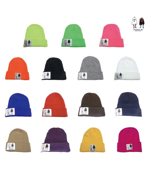 STORES.jp（ストアーズドットジェーピー）の「オバケロゴ　ニットキャップ（ニットキャップ/ビーニー・レディース・その他）」の2枚目の写真