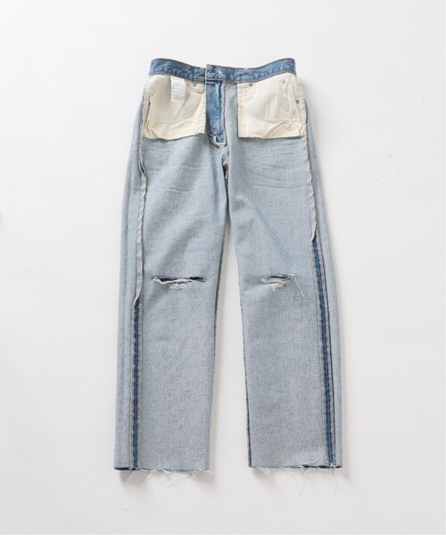 MUSE de Deuxieme classe（ミューズデドゥーズィエムクラス）の「ダメージクロップド デニム（パンツ・ブルー A/(045)/24/在庫なし/25/残り2点/26/残り1点/27/残り3点/28）」の22枚目の写真