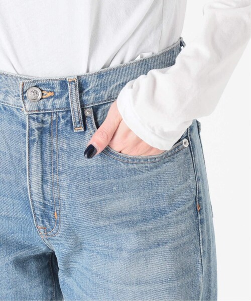 MUSE de Deuxieme classe（ミューズデドゥーズィエムクラス）の「ダメージクロップド デニム（パンツ・ブルー A/(045)/24/在庫なし/25/残り2点/26/残り1点/27/残り3点/28）」の13枚目の写真