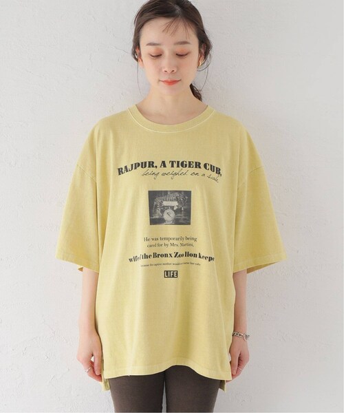 Spick & Span（スピックアンドスパン）の「≪BCS福岡+BCS限定≫【GOOD ROCK SPEED】LIFE フォトワイドTEE TIGER（その他・イエロー/L）」の4枚目の写真