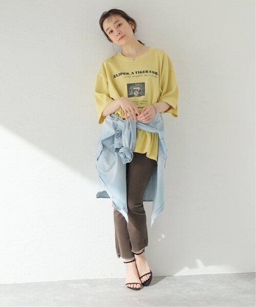 Spick & Span（スピックアンドスパン）の「≪BCS福岡+BCS限定≫【GOOD ROCK SPEED】LIFE フォトワイドTEE TIGER（その他・イエロー/L）」の2枚目の写真