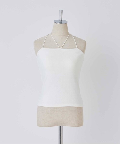 one after another NICE CLAUP（ワンアフターアナザーナイスクラップ）の「マルチウェイブラトップ（キャミソール・レディース・オフホワイト/イエロー/グリーン/ブラック・0）」の2枚目の写真