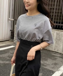 one after another NICE CLAUP | オーガニックコットン刺しゅうT(Tシャツ/カットソー)